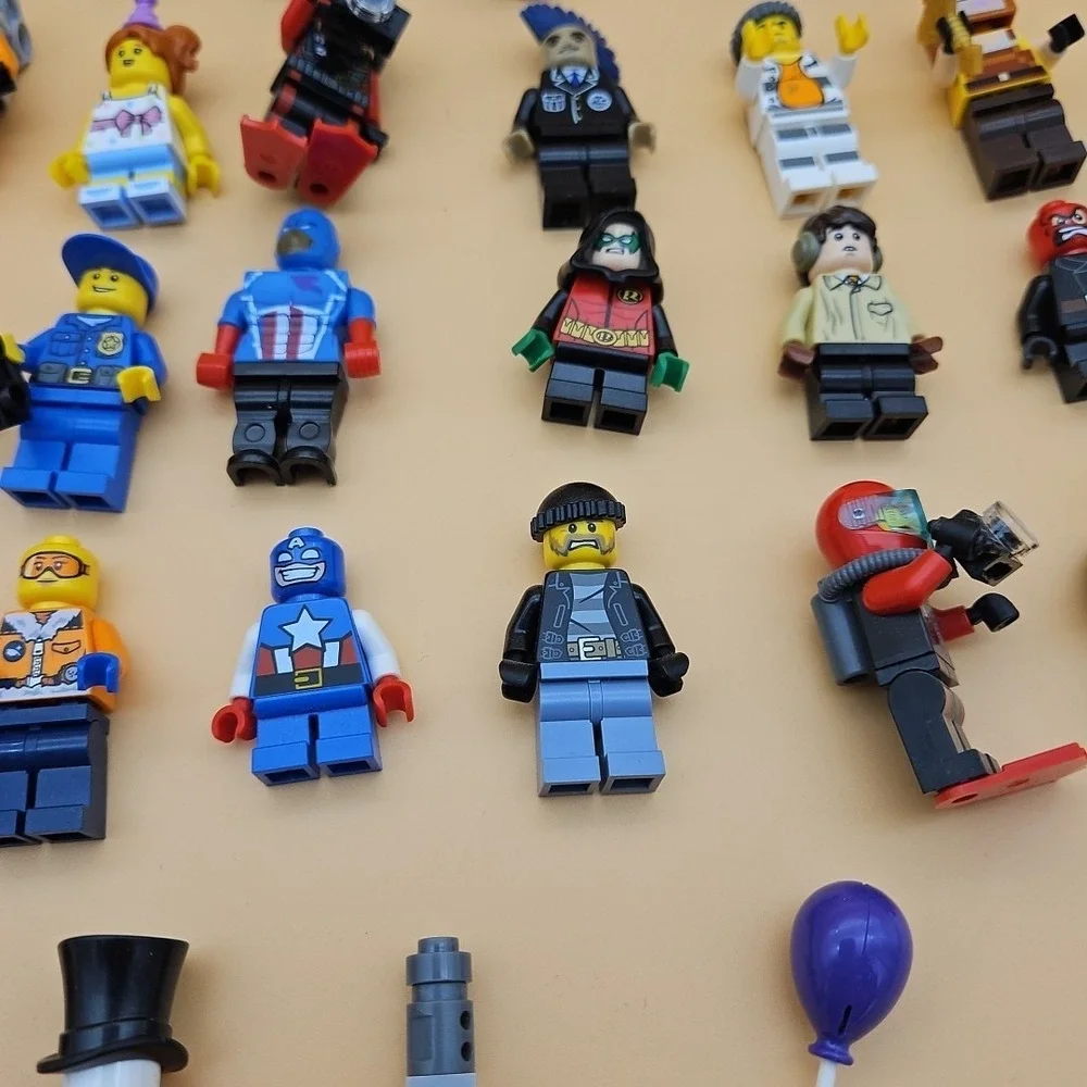 Lot Of 38 Lego Minifigures Minifigs Collection Spiderman Star Wars Minecraft